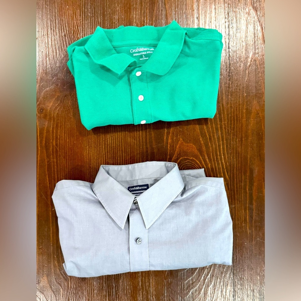 Croft and Barrow Men’s Shirt Bindle EUC Size Large